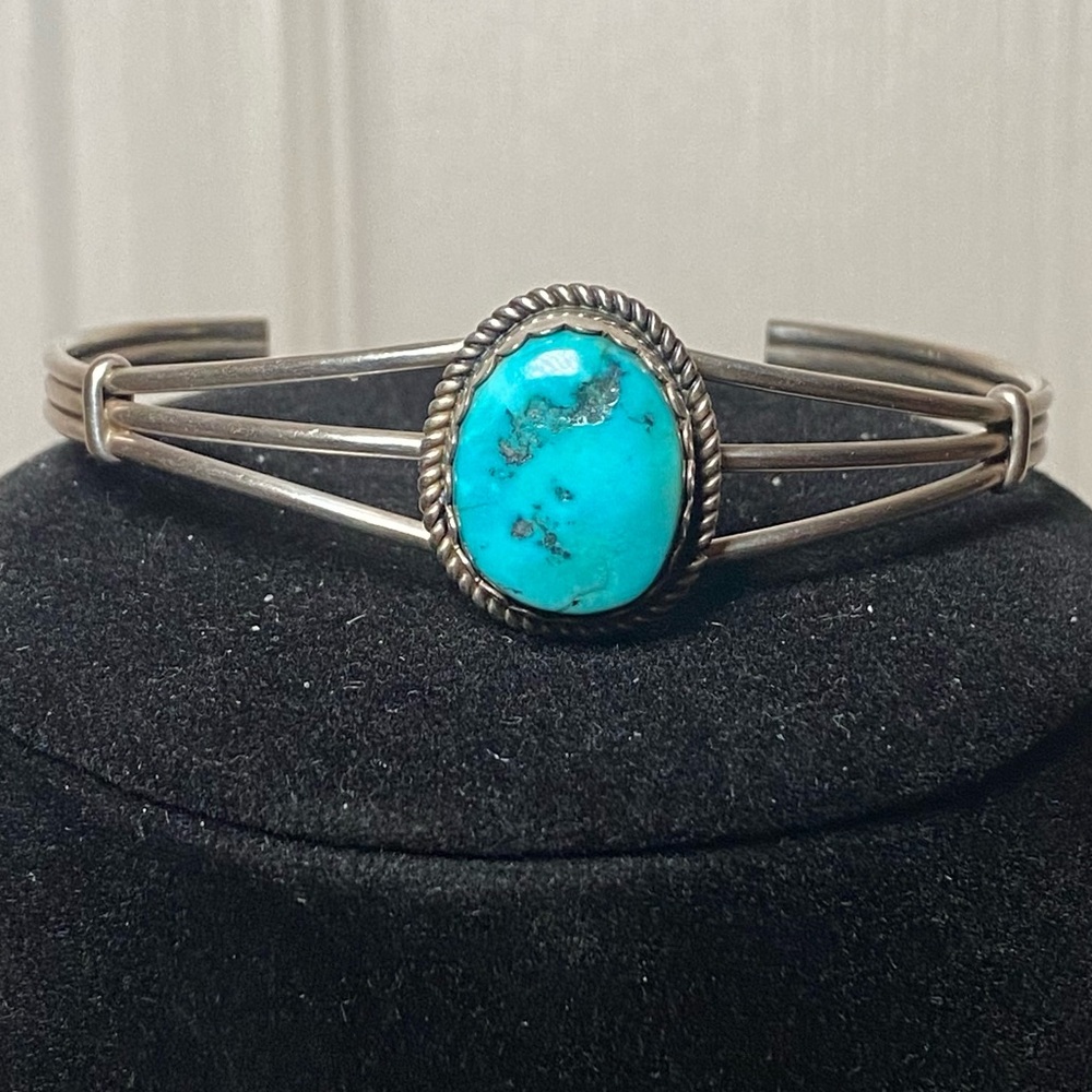 Sterling Silver Turquoise Bracelet
